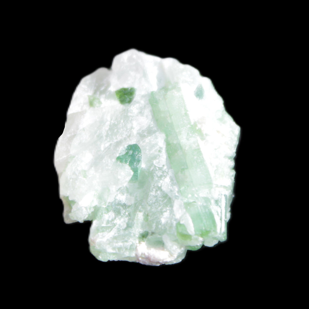 Green Tourmaline crystal cluster 8.5g in sunlight - Rocks and Things Store