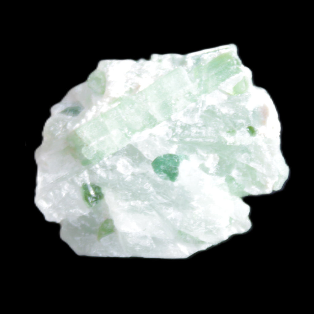 Green Tourmaline crystal cluster 8.5g in sunlight - Rocks and Things Store