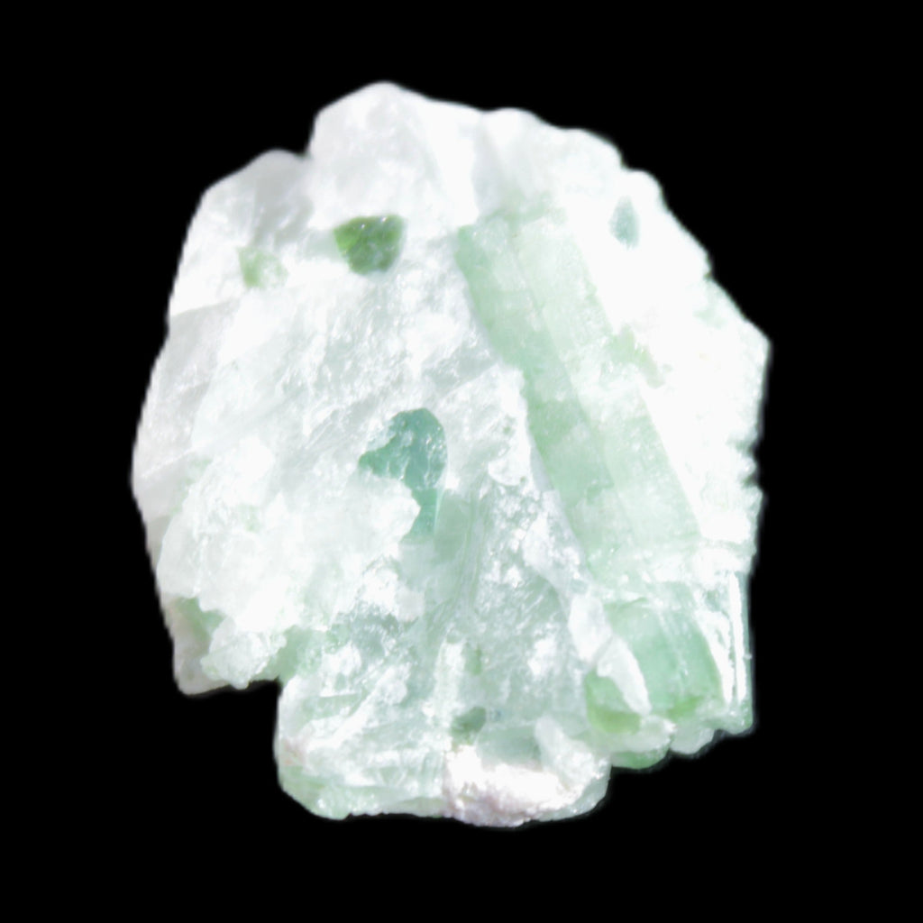 Green Tourmaline crystal cluster 8.5g in sunlight - Rocks and Things Store