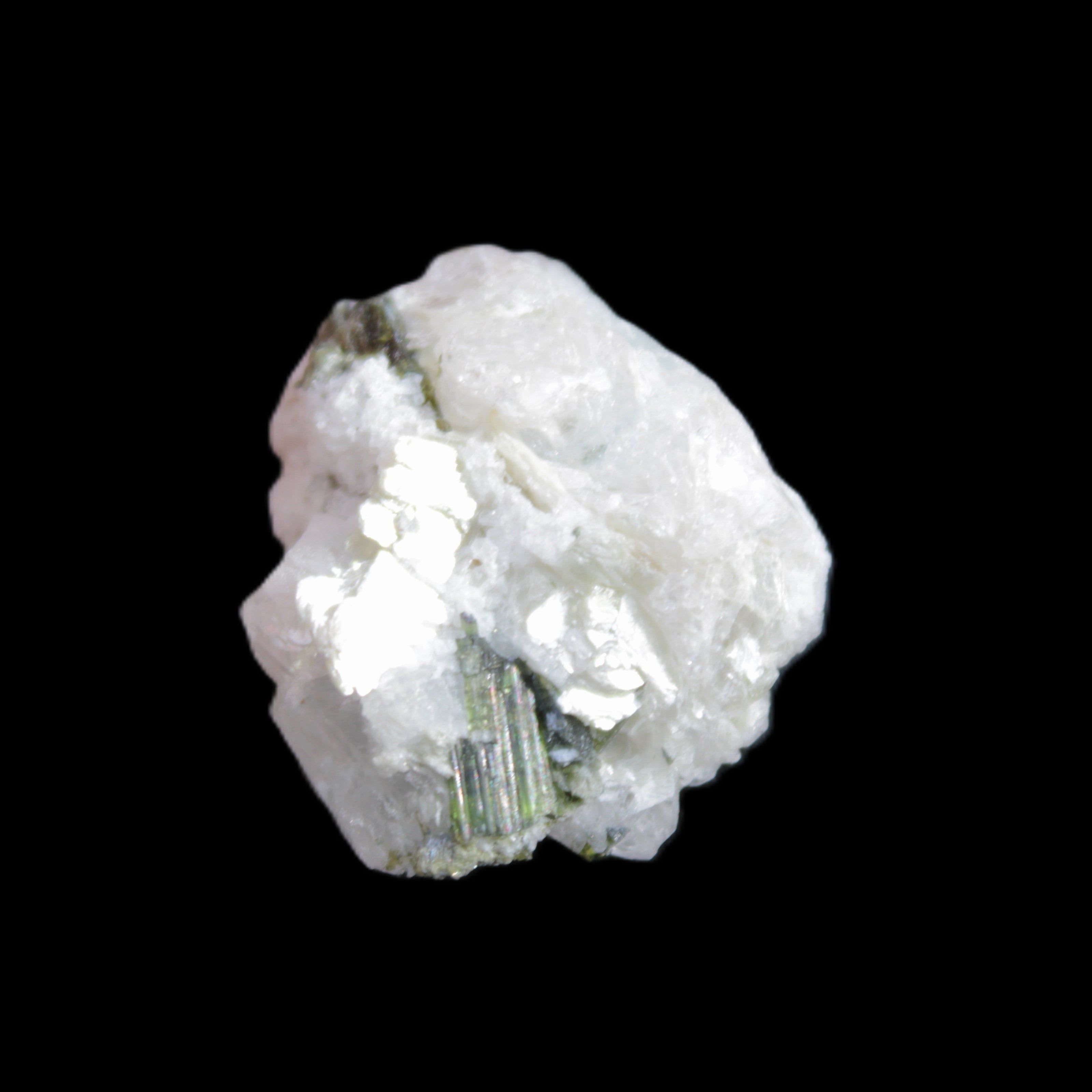 Green Tourmaline cluster 9.6g in sunlight - Rocks and Things Store