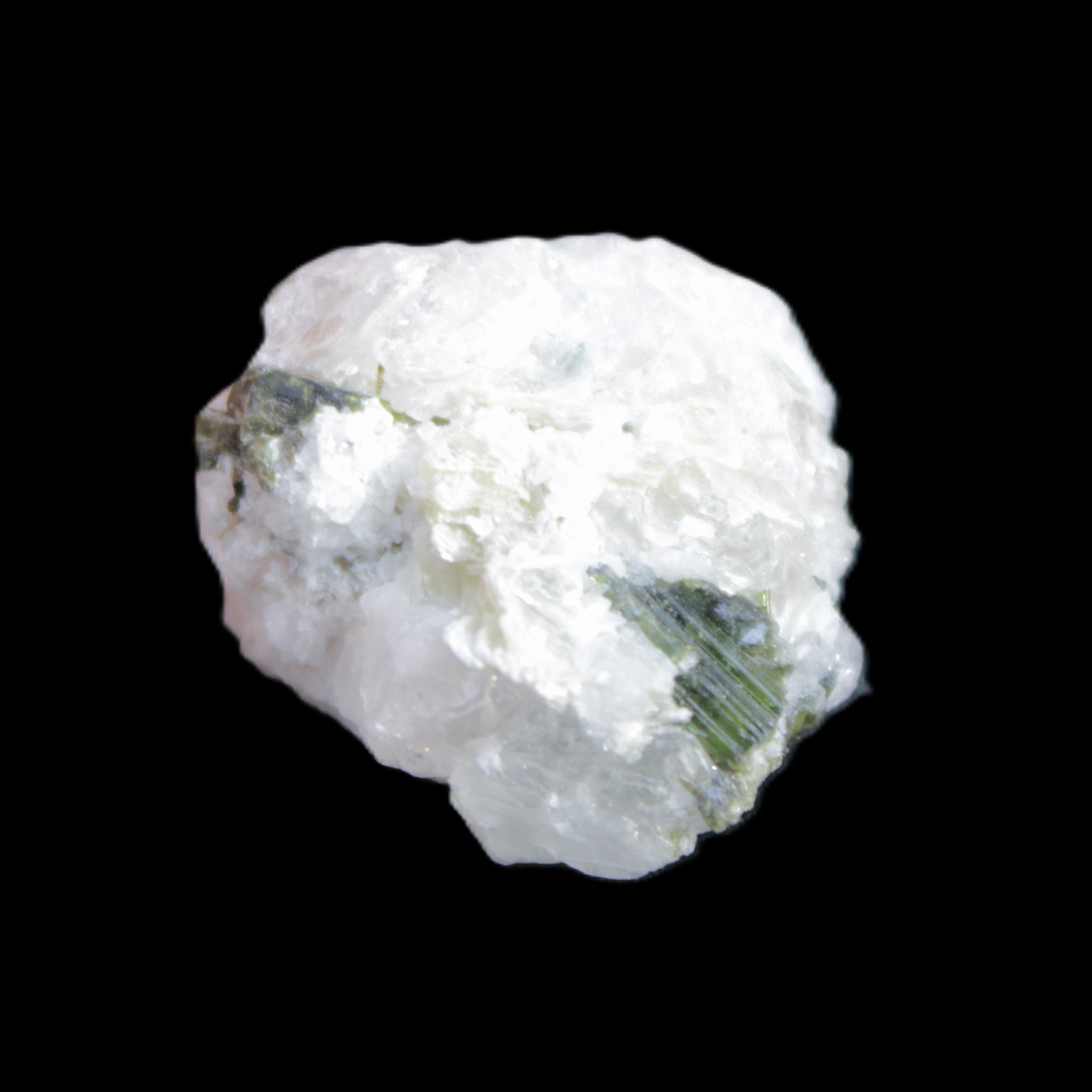 Green Tourmaline cluster 9.6g in sunlight - Rocks and Things Store