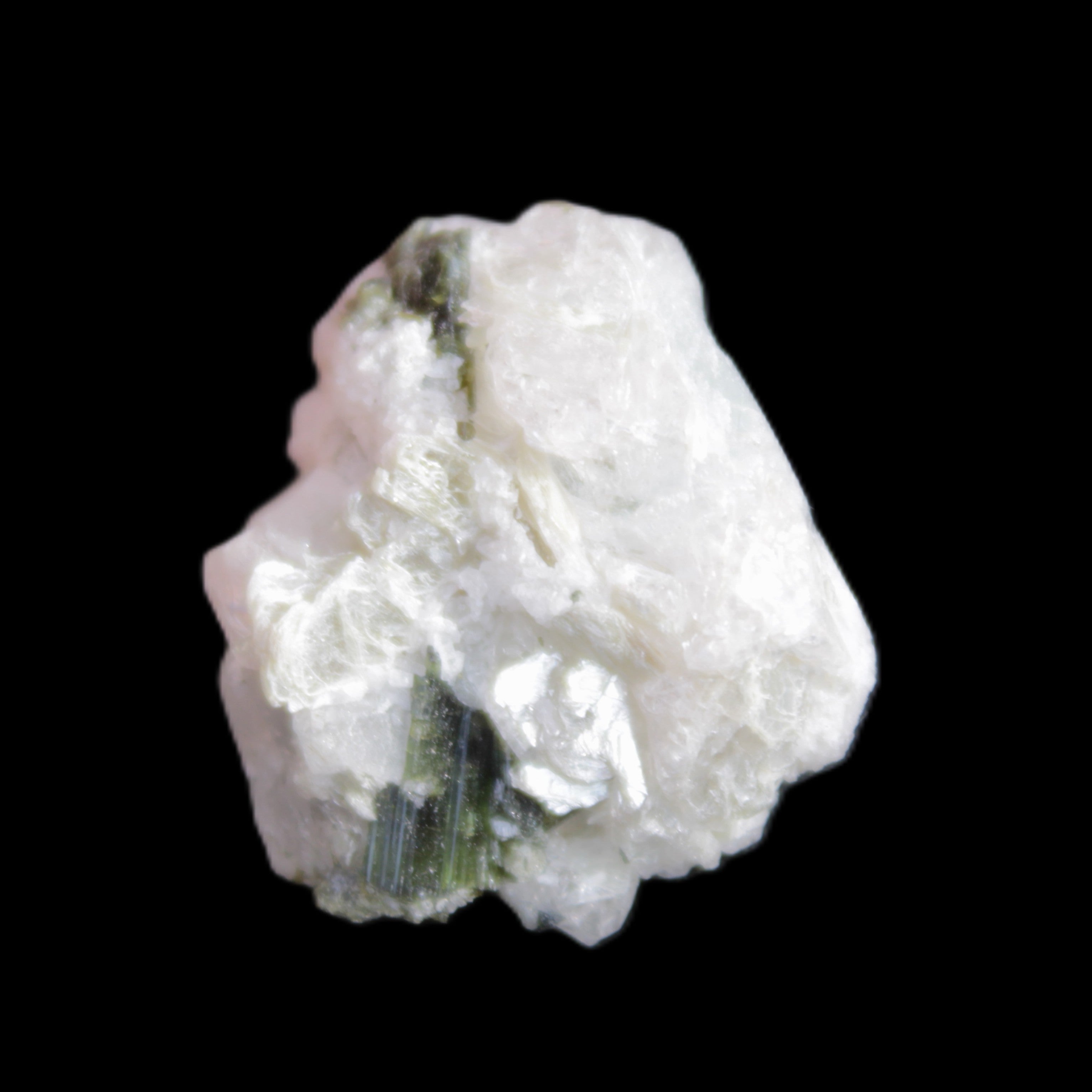 Green Tourmaline cluster 9.6g in sunlight - Rocks and Things Store