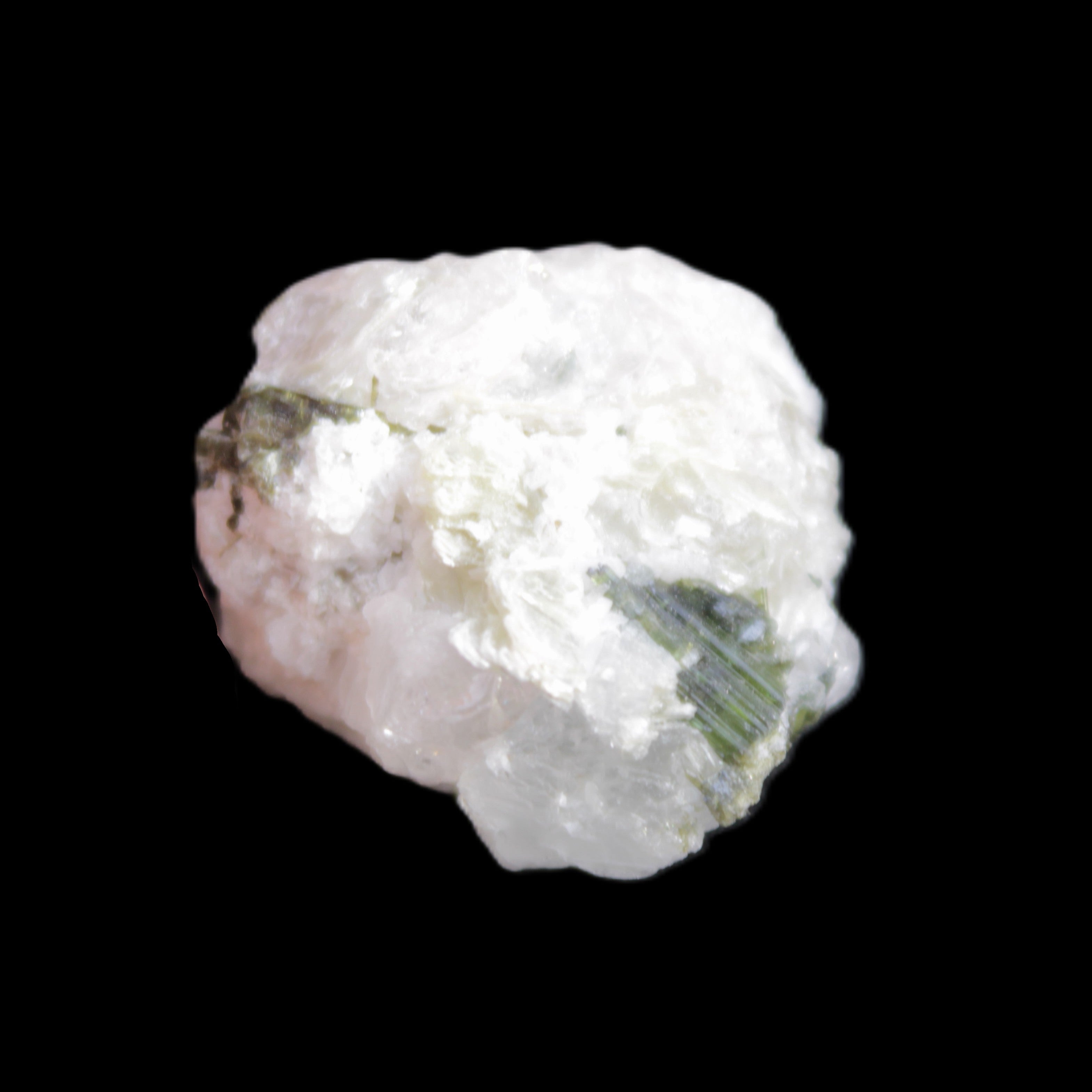 Green Tourmaline cluster 9.6g in sunlight - Rocks and Things Store