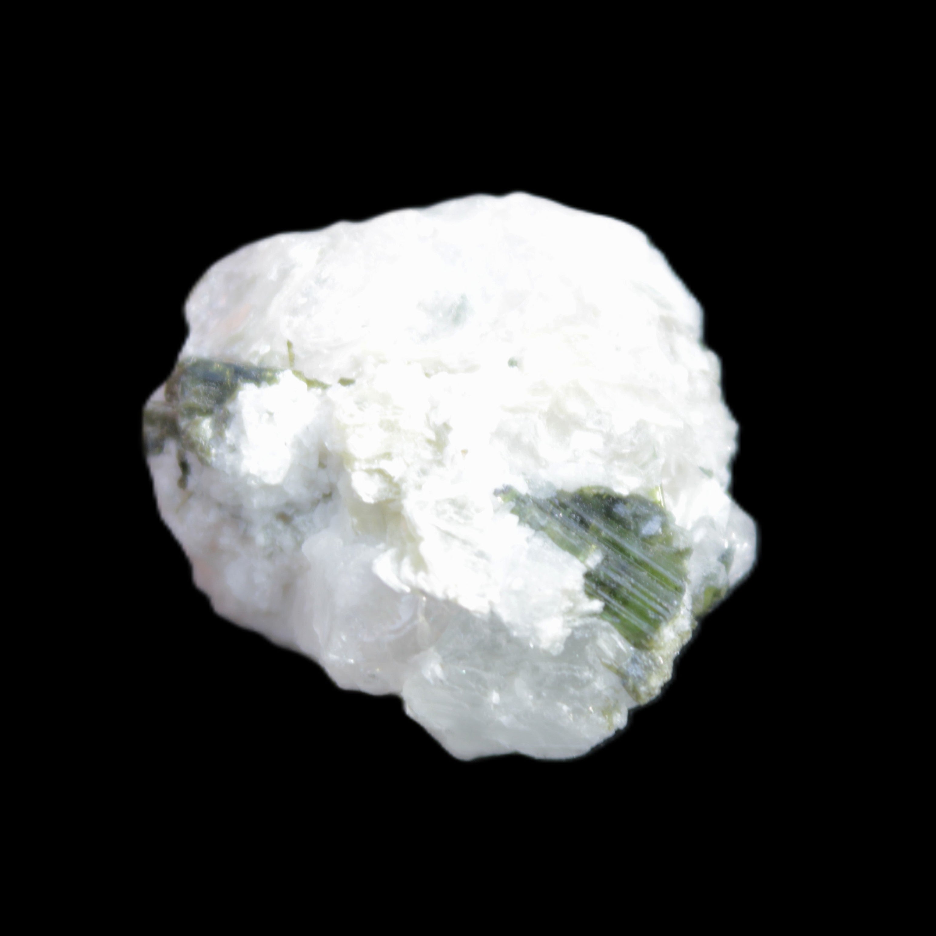 Green Tourmaline cluster 9.6g in sunlight - Rocks and Things Store