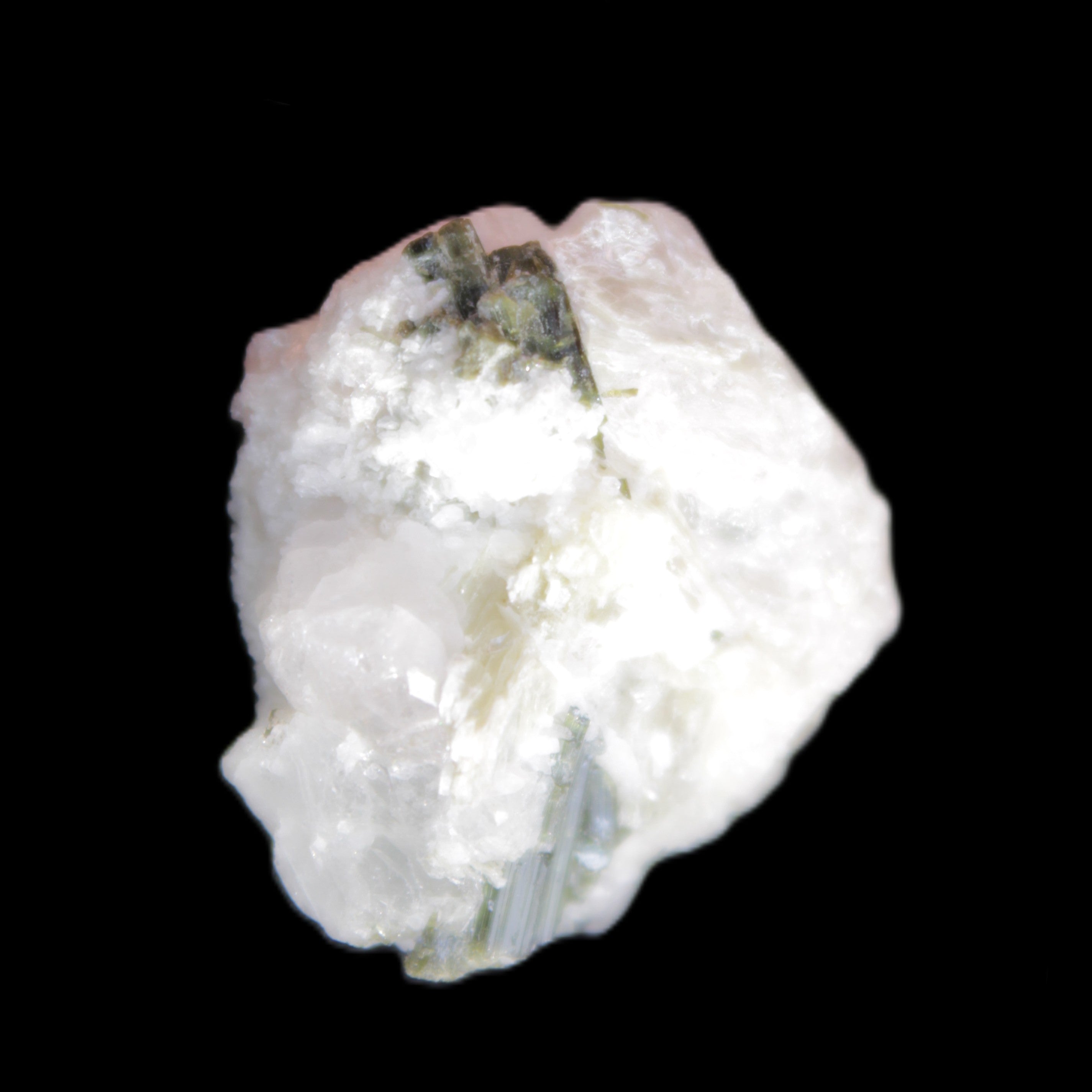 Green Tourmaline cluster 9.6g in sunlight - Rocks and Things Store