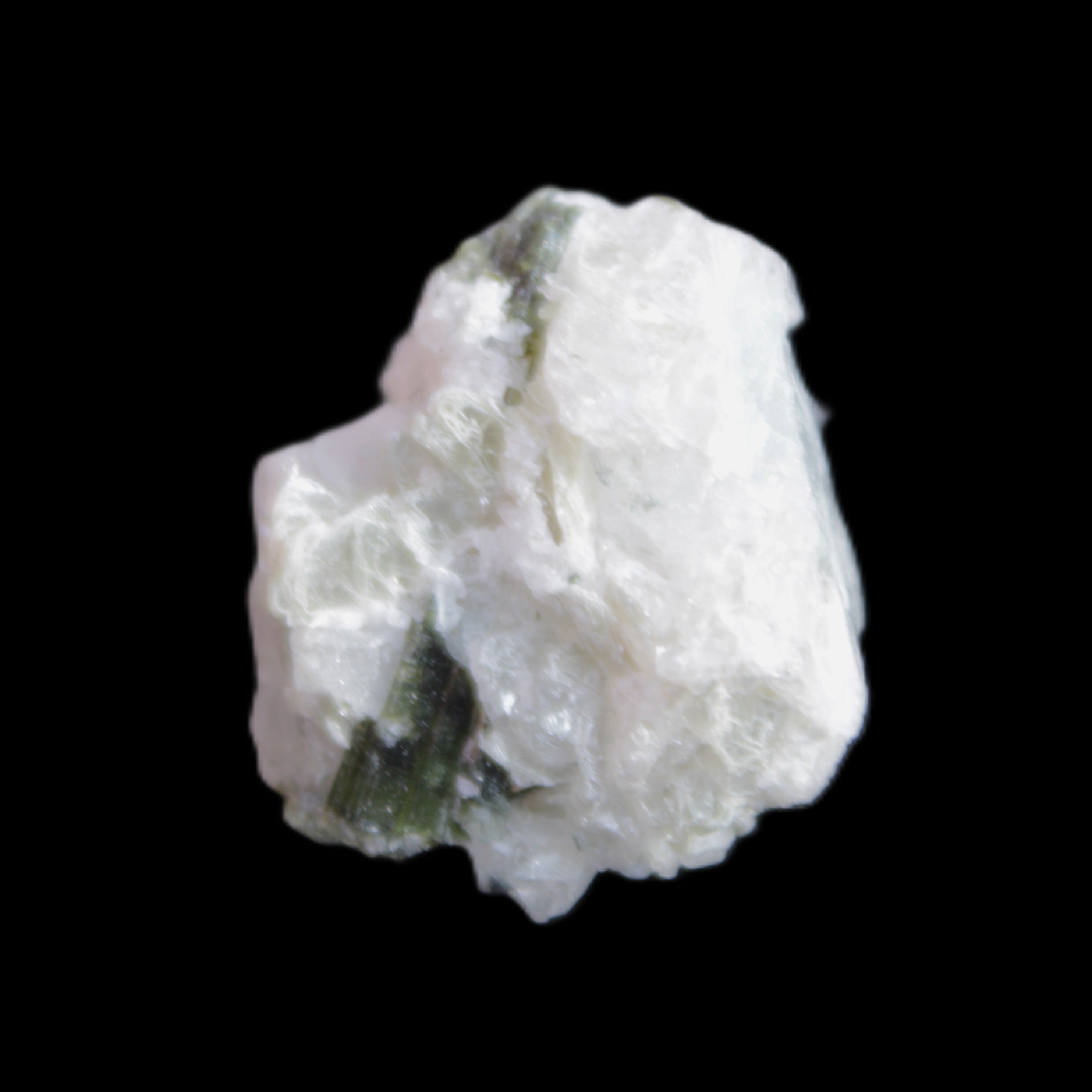 Green Tourmaline cluster 9.6g in sunlight - Rocks and Things Store