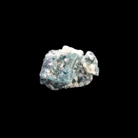Blue Tourmaline Indicolite cluster 18mm 4.3g in sunlight - Rocks and Things Store
