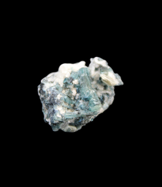Blue Tourmaline Indicolite cluster 18mm 4.3g in sunlight - Rocks and Things Store