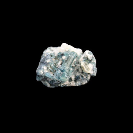 Blue Tourmaline Indicolite cluster 18mm 4.3g in sunlight - Rocks and Things Store
