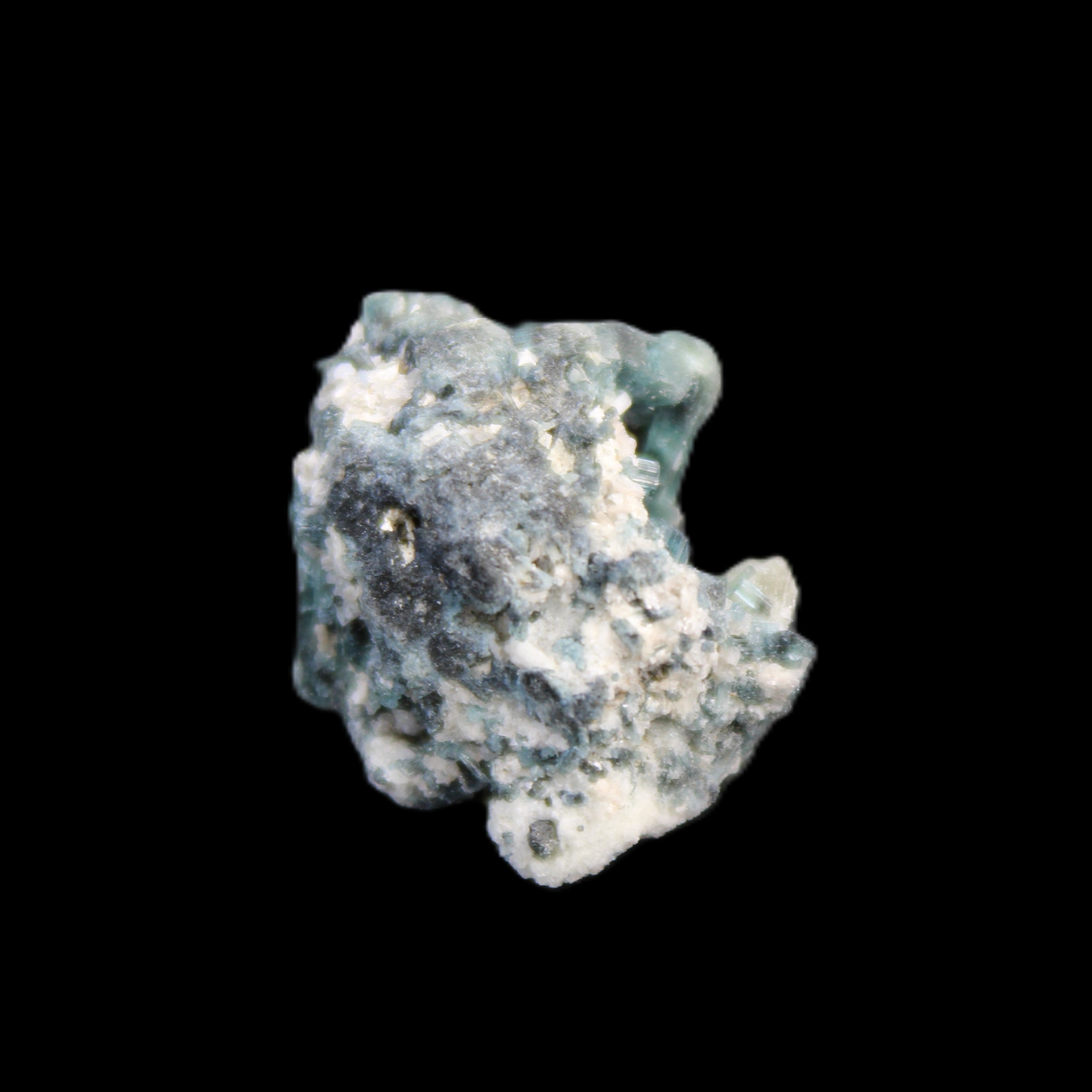 Blue Tourmaline Indicolite cluster 18mm 4.3g in sunlight - Rocks and Things Store