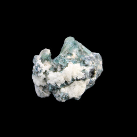 Blue Tourmaline Indicolite cluster 18mm 4.3g in sunlight - Rocks and Things Store