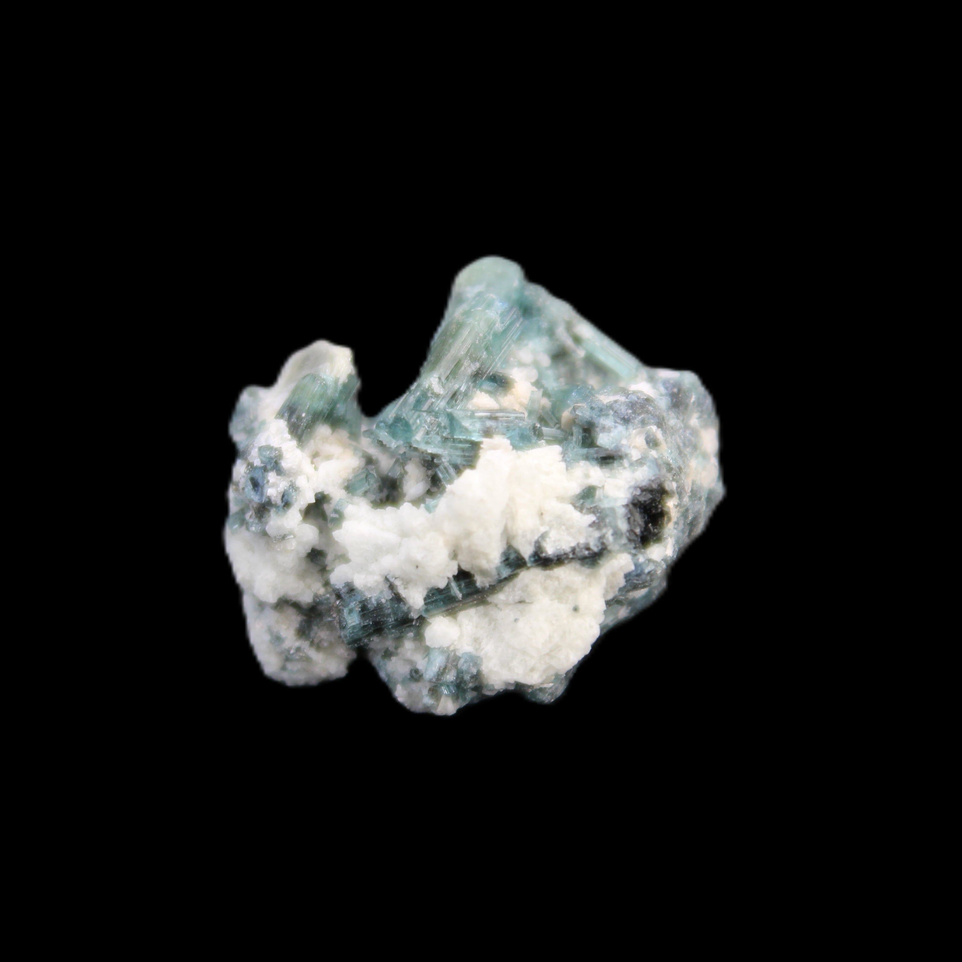 Blue Tourmaline Indicolite cluster 18mm 4.3g in sunlight - Rocks and Things Store