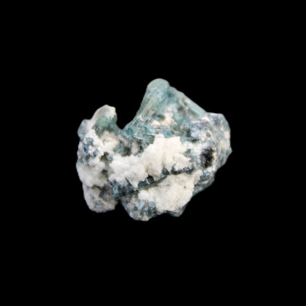 Blue Tourmaline Indicolite cluster 18mm 4.3g in sunlight - Rocks and Things Store