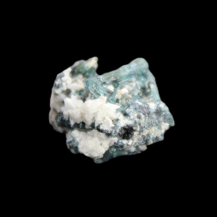 Blue Tourmaline Indicolite cluster 18mm 4.3g in sunlight - Rocks and Things Store