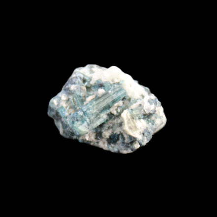 Blue Tourmaline Indicolite cluster 18mm 4.3g in sunlight - Rocks and Things Store