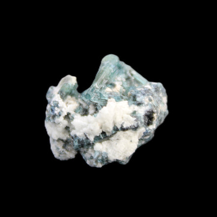 Blue Tourmaline Indicolite cluster 18mm 4.3g in sunlight - Rocks and Things Store