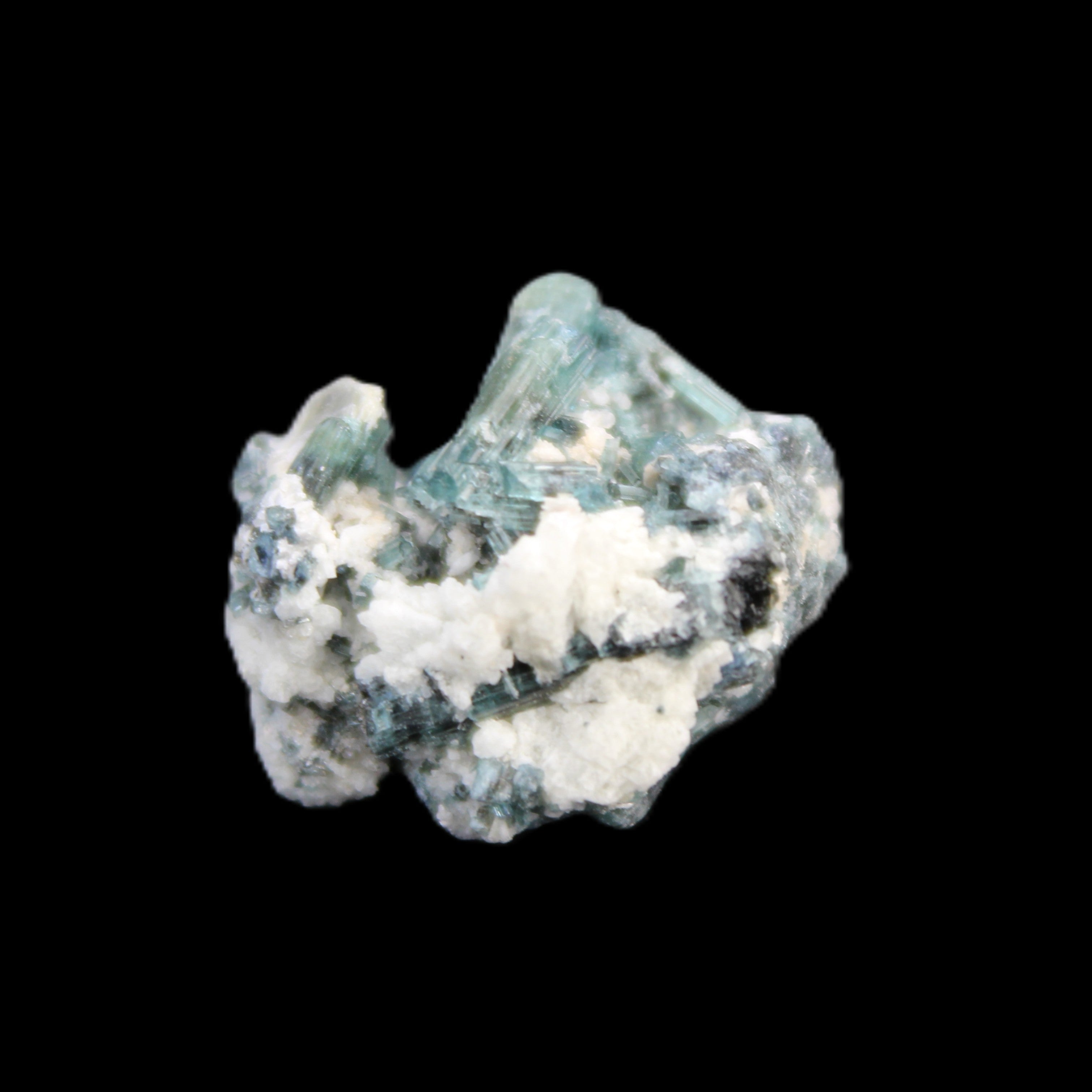 Blue Tourmaline Indicolite cluster 18mm 4.3g in sunlight - Rocks and Things Store