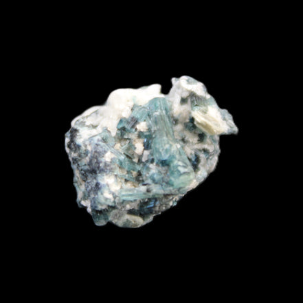 Blue Tourmaline Indicolite cluster 18mm 4.3g in sunlight - Rocks and Things Store