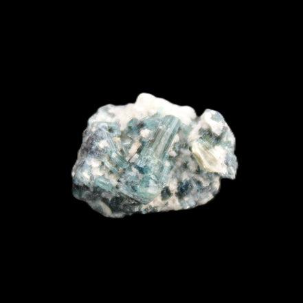 Blue Tourmaline Indicolite cluster 18mm 4.3g in sunlight - Rocks and Things Store