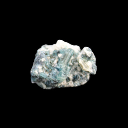Blue Tourmaline Indicolite cluster 18mm 4.3g in sunlight - Rocks and Things Store