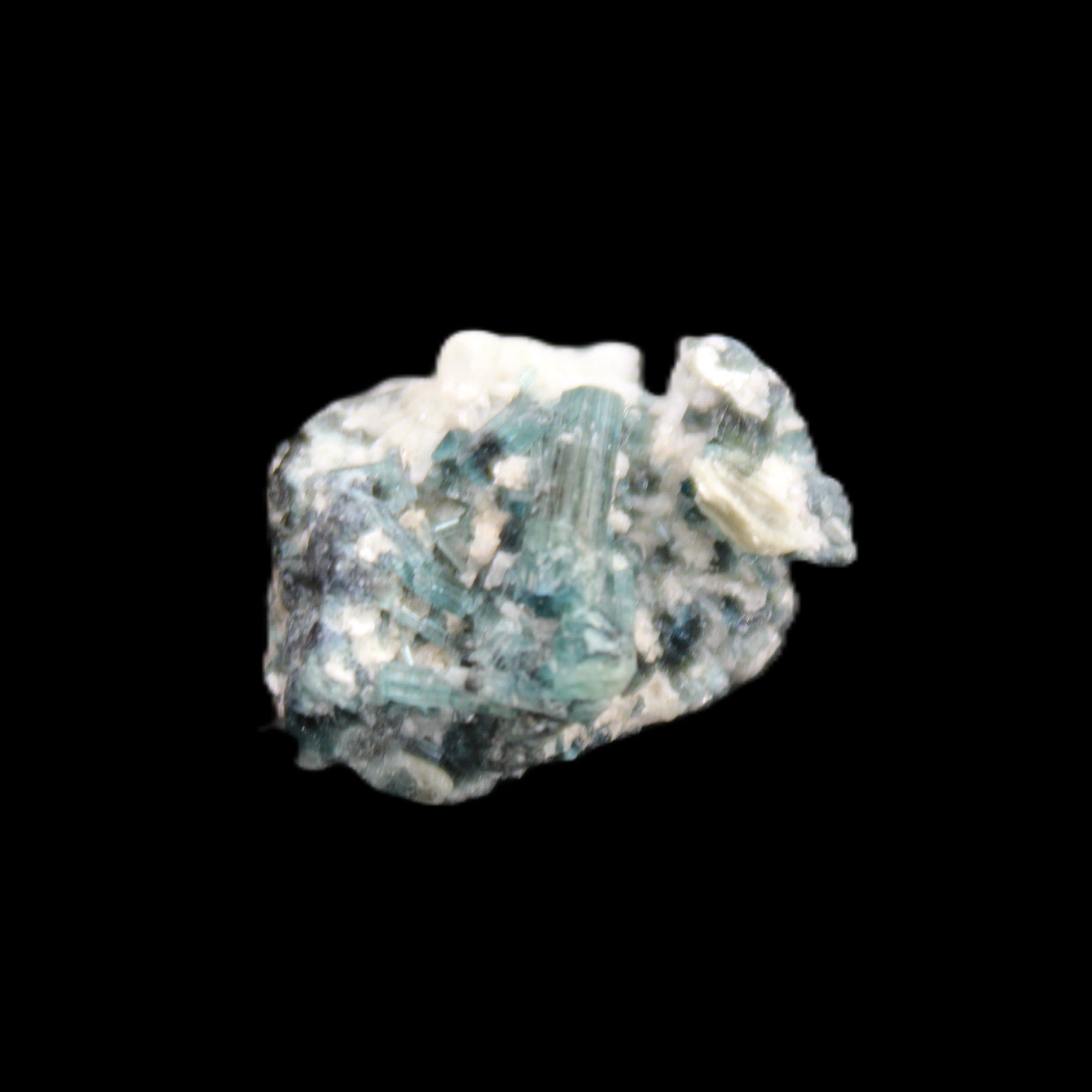 Blue Tourmaline Indicolite cluster 18mm 4.3g in sunlight - Rocks and Things Store