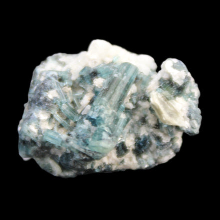 Blue Tourmaline Indicolite cluster 18mm 4.3g in sunlight - Rocks and Things Store