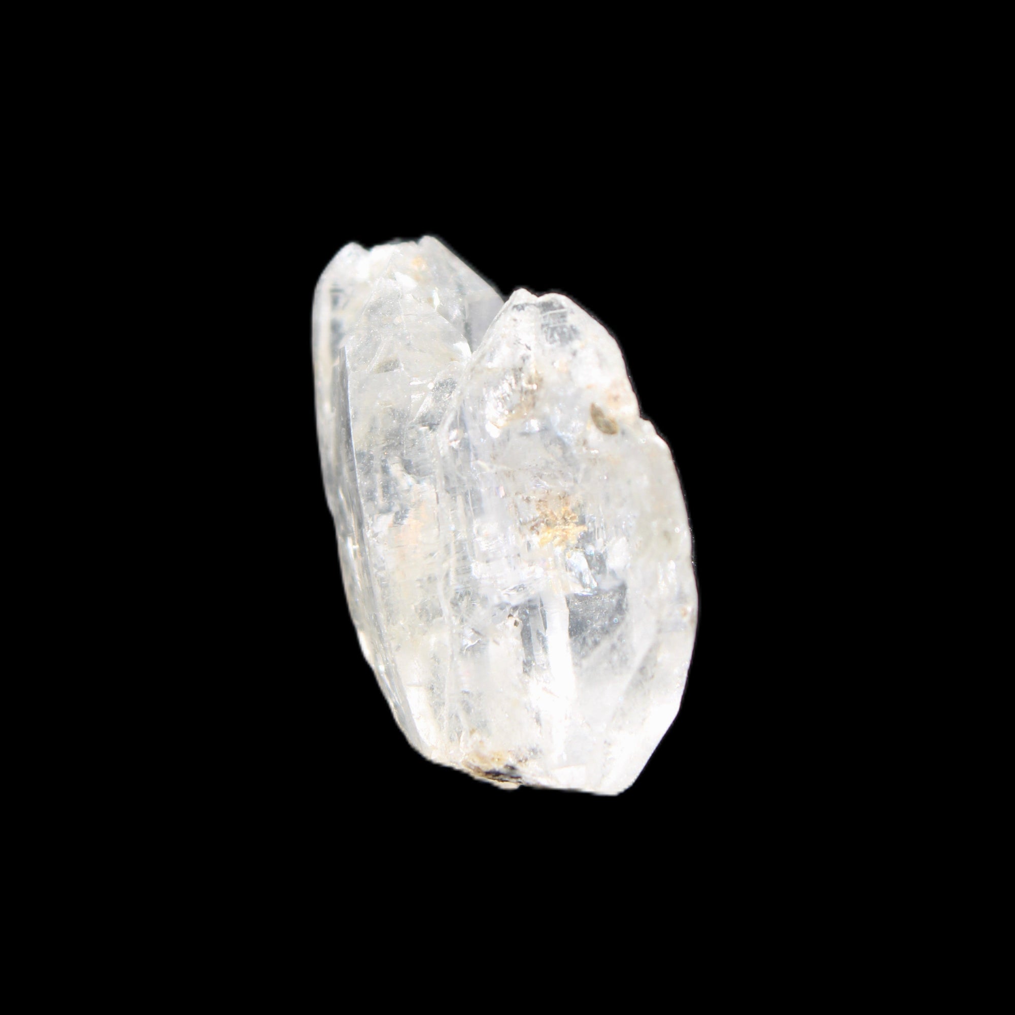 Twinned Diamond Quartz Dolphin crystal 7.2g in sunlight - Rocks and Things Store