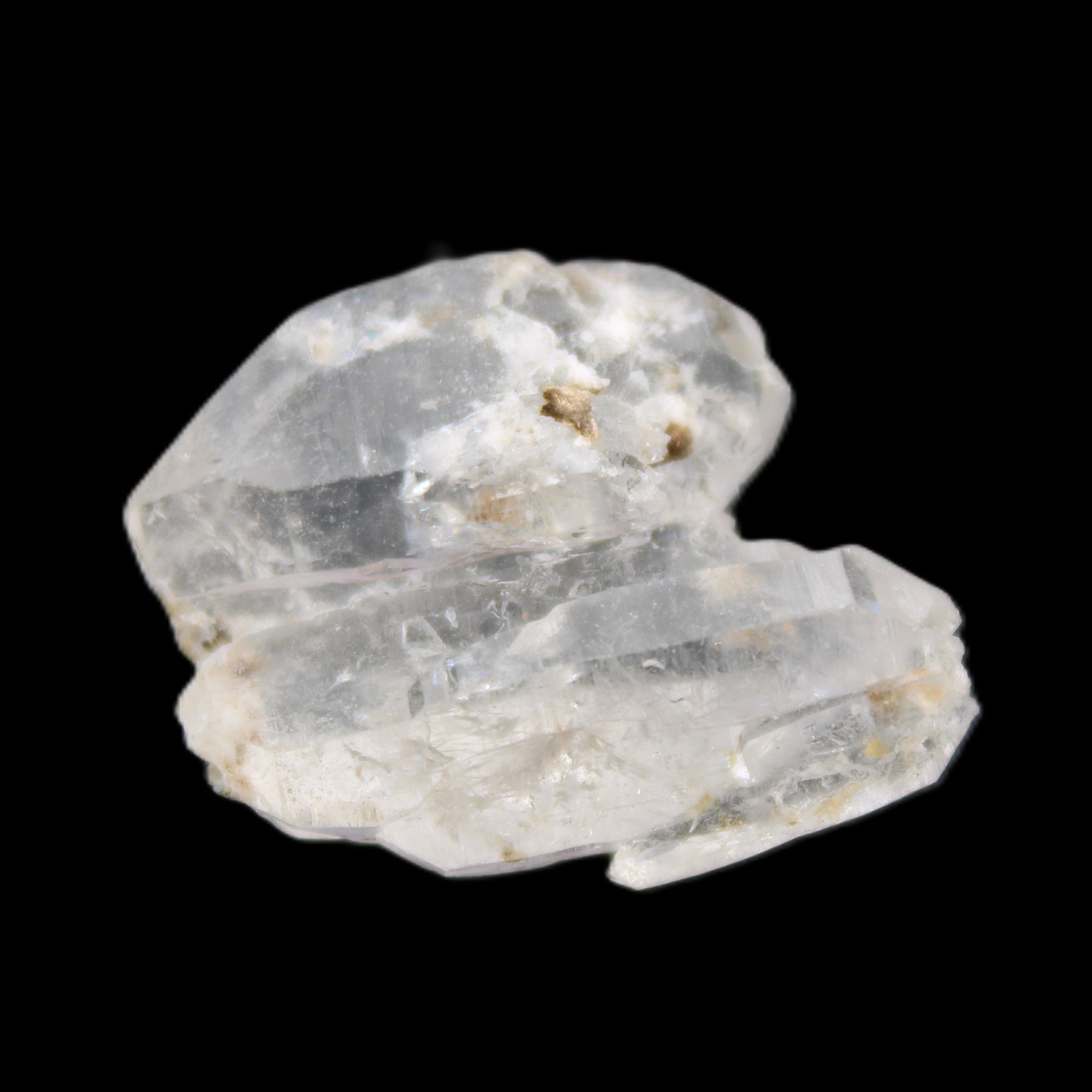 Twinned Diamond Quartz Dolphin crystal 7.2g in sunlight - Rocks and Things Store