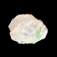 Green tourmaline on Clear Quartz 33*22mm 12.0g in sunlight - Rocks and Things Store