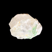 Green tourmaline on Clear Quartz 33*22mm 12.0g in sunlight - Rocks and Things Store