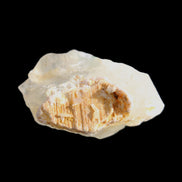 Green tourmaline on Clear Quartz 33*22mm 12.0g in sunlight - Rocks and Things Store