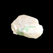 Green tourmaline on Clear Quartz 33*22mm 12.0g in sunlight - Rocks and Things Store