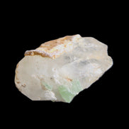 Green tourmaline on Clear Quartz 33*22mm 12.0g in sunlight - Rocks and Things Store