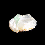 Green tourmaline on Clear Quartz 33*22mm 12.0g in sunlight - Rocks and Things Store