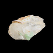 Green tourmaline on Clear Quartz 33*22mm 12.0g in sunlight - Rocks and Things Store