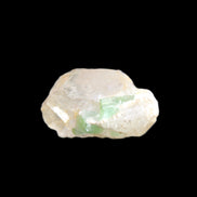 Green tourmaline on Clear Quartz 33*22mm 12.0g in sunlight - Rocks and Things Store