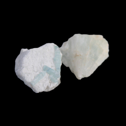 Two Green Tourmaline clusters 7.3g in sunlight - Rocks and Things Store