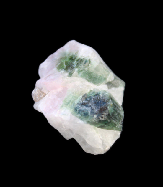 Blue, Green and Pink Tourmaline in matrix 18ct 3.6g in sunlight - Rocks and Things Store
