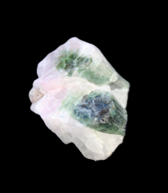 Blue, Green and Pink Tourmaline in matrix 18ct 3.6g in sunlight - Rocks and Things Store
