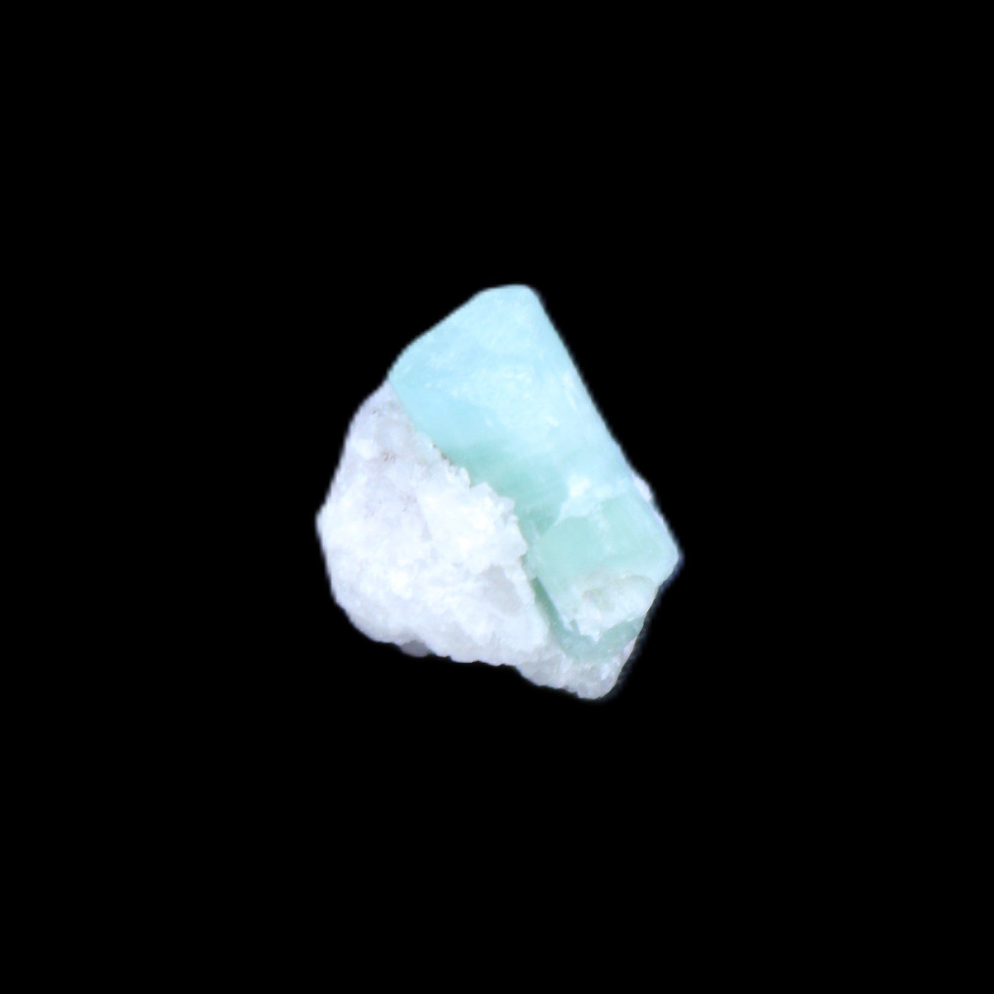 Tiny Green Tourmaline crystal on matrix 1.6g in sunlight - Rocks and Things Store