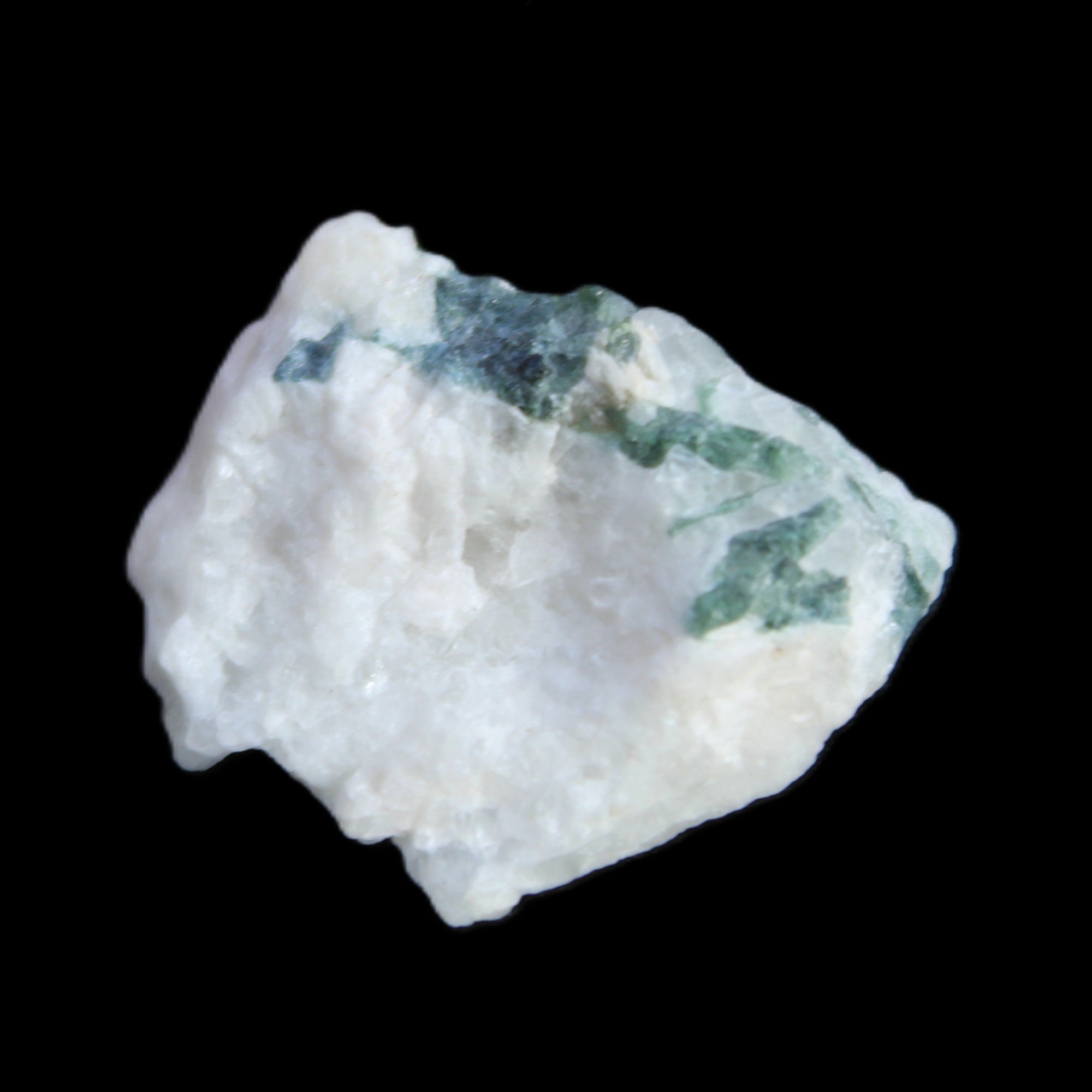 Blue with Green Tourmaline on matrix from Afghanistan 8.6g in sunlight - Rocks and Things Store