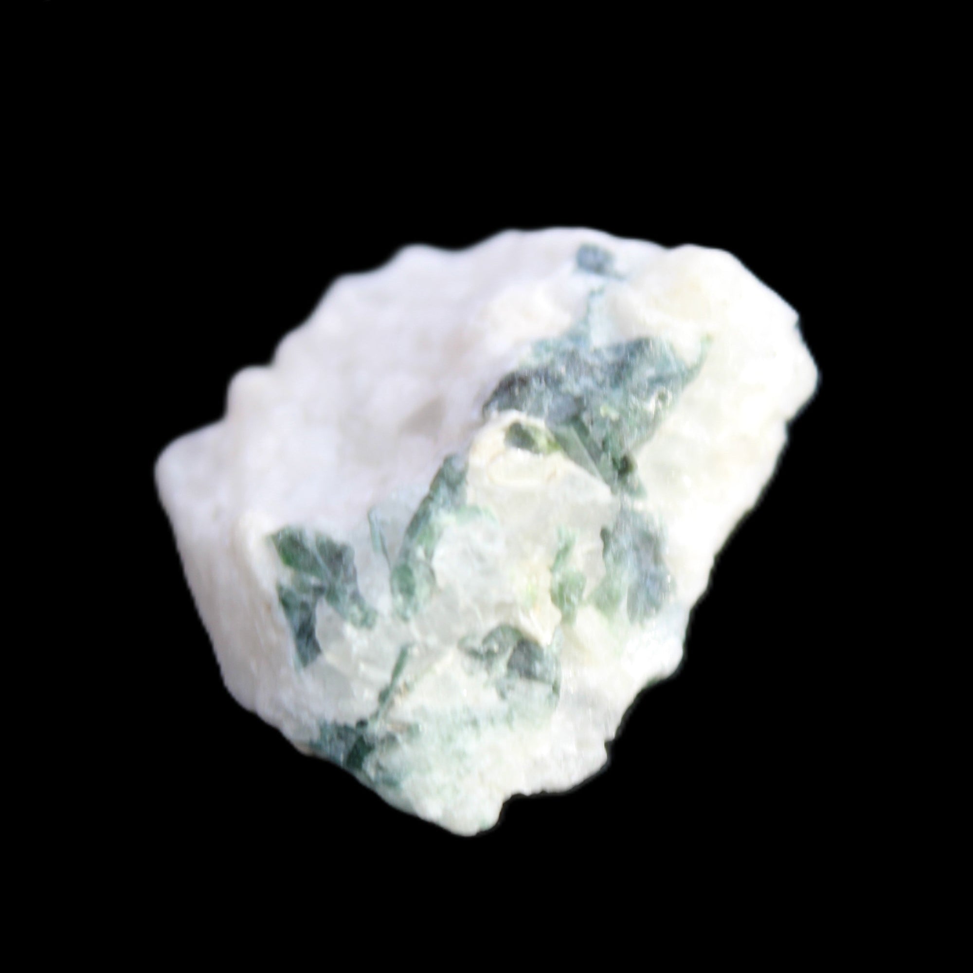 Blue with Green Tourmaline on matrix from Afghanistan 8.6g in sunlight - Rocks and Things Store