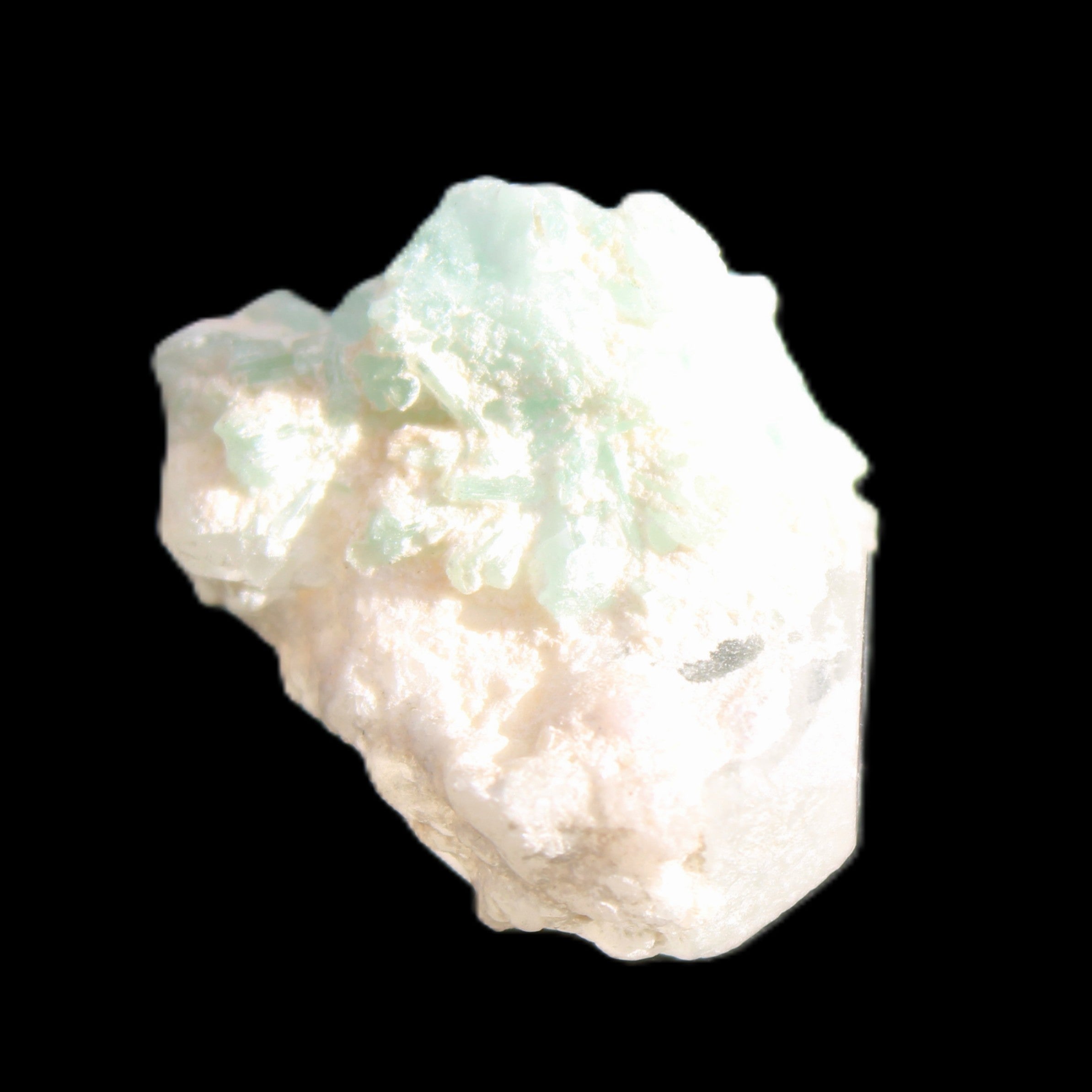 Green Tourmaline cluster 4.9g in sunlight - Rocks and Things Store