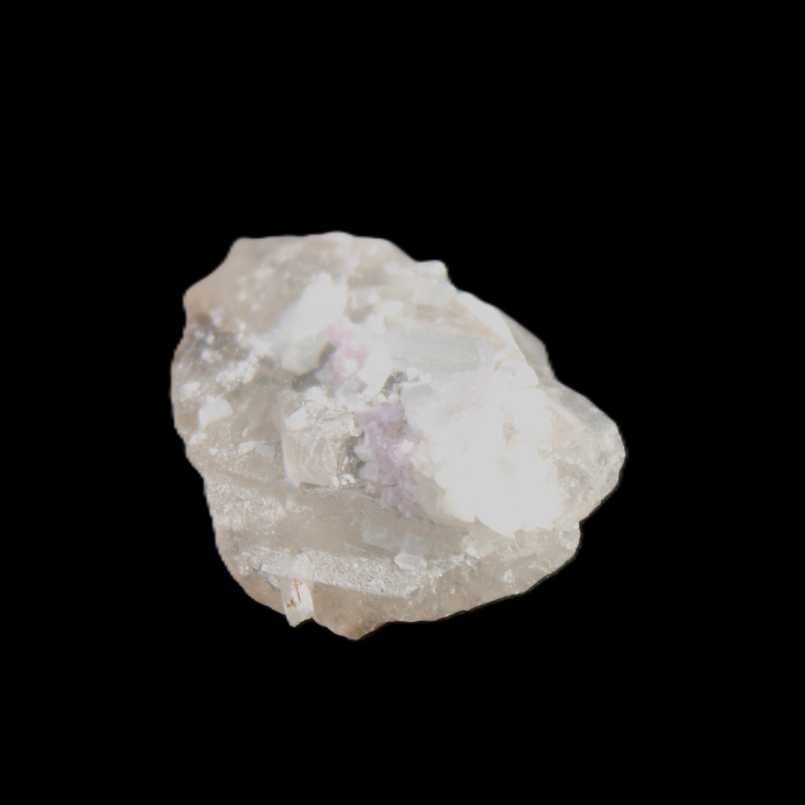 Tiny Clear Aquamarine on Quartz 4.8g in sunlight - Rocks and Things Store