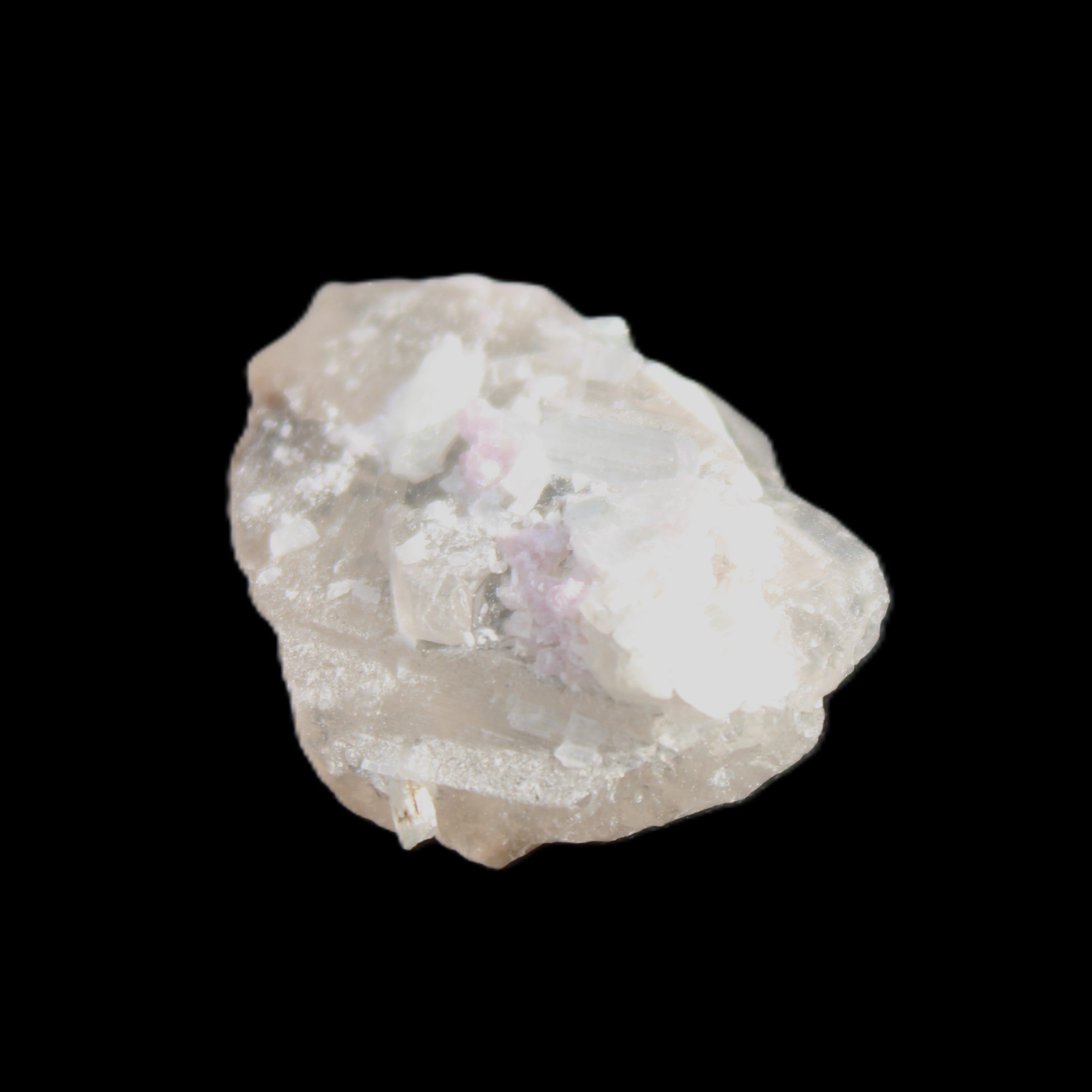 Tiny Clear Aquamarine on Quartz 4.8g in sunlight - Rocks and Things Store