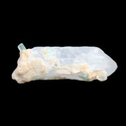 Tiny Aquamarine crystals on Quartz 4.1g in sunlight - Rocks and Things Store