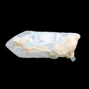 Tiny Aquamarine crystals on Quartz 4.1g in sunlight - Rocks and Things Store