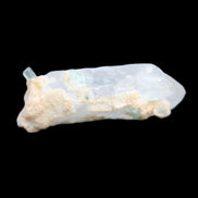 Tiny Aquamarine crystals on Quartz 4.1g in sunlight - Rocks and Things Store