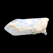 Tiny Aquamarine crystals on Quartz 4.1g in sunlight - Rocks and Things Store