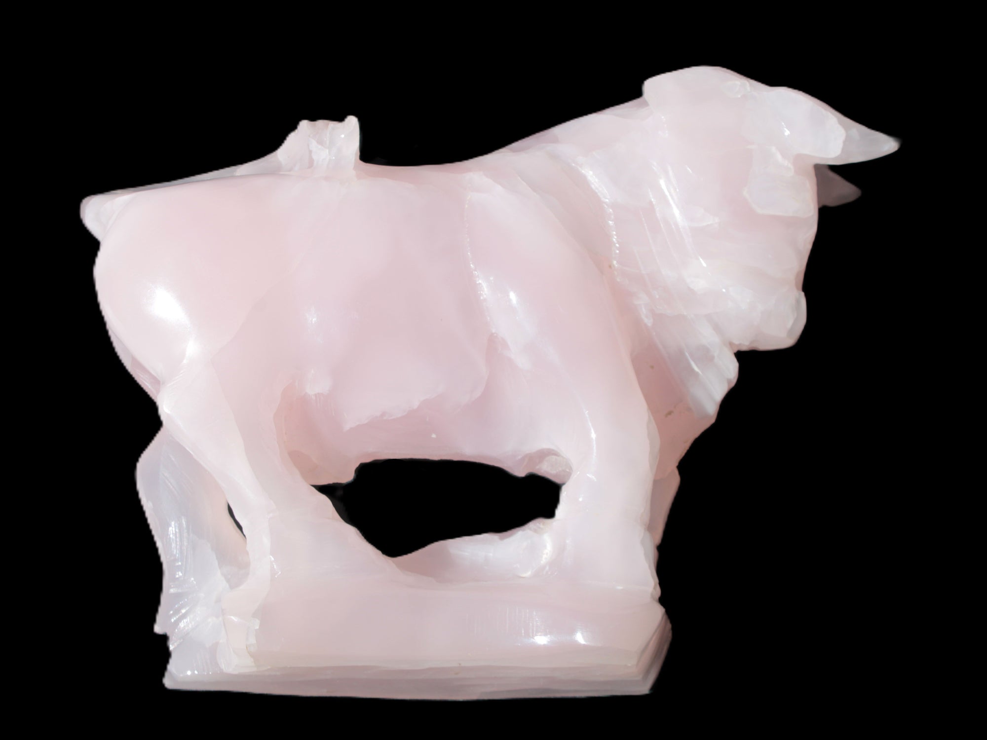 Mangano Calcite Bull 240*85*78mm 3110g Rocks and Things Store